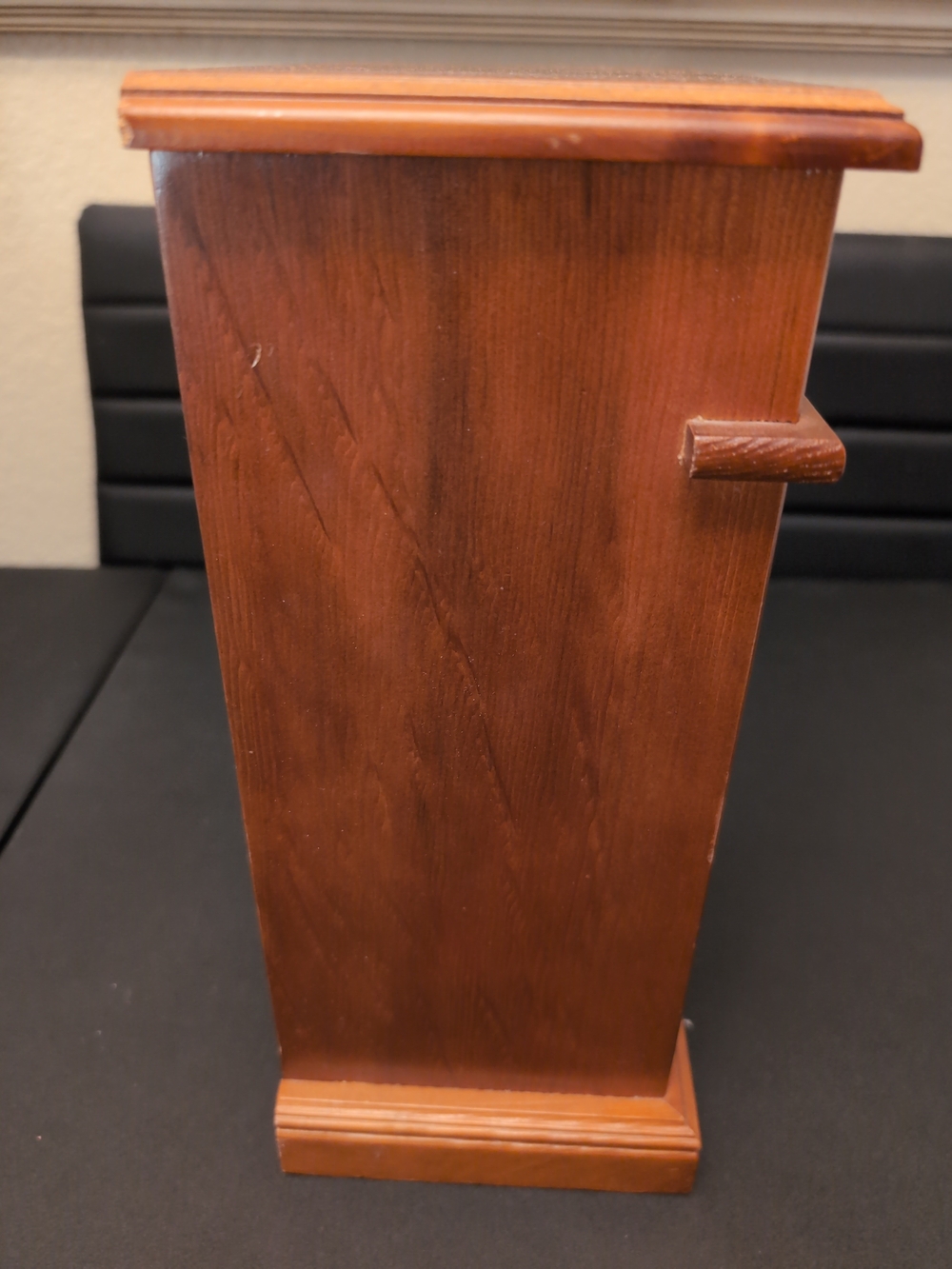 Wood Finish Jewelry Armoire with Glass Door - Brown - Picture 11 of 14